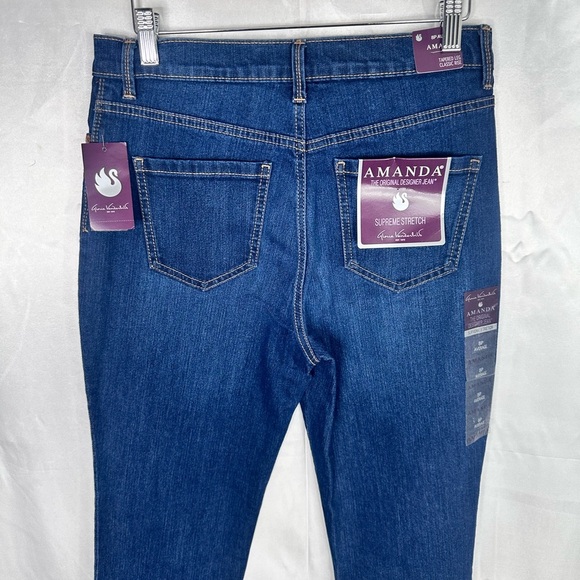 Gloria‎ Vanderbilt Classic Rise Tapered Leg Blue Women's Jeans Size 8P - Picture 6 of 14